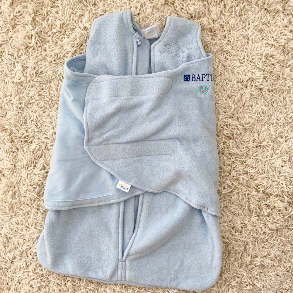 Fleece Halo Sleep Sack Swaddle